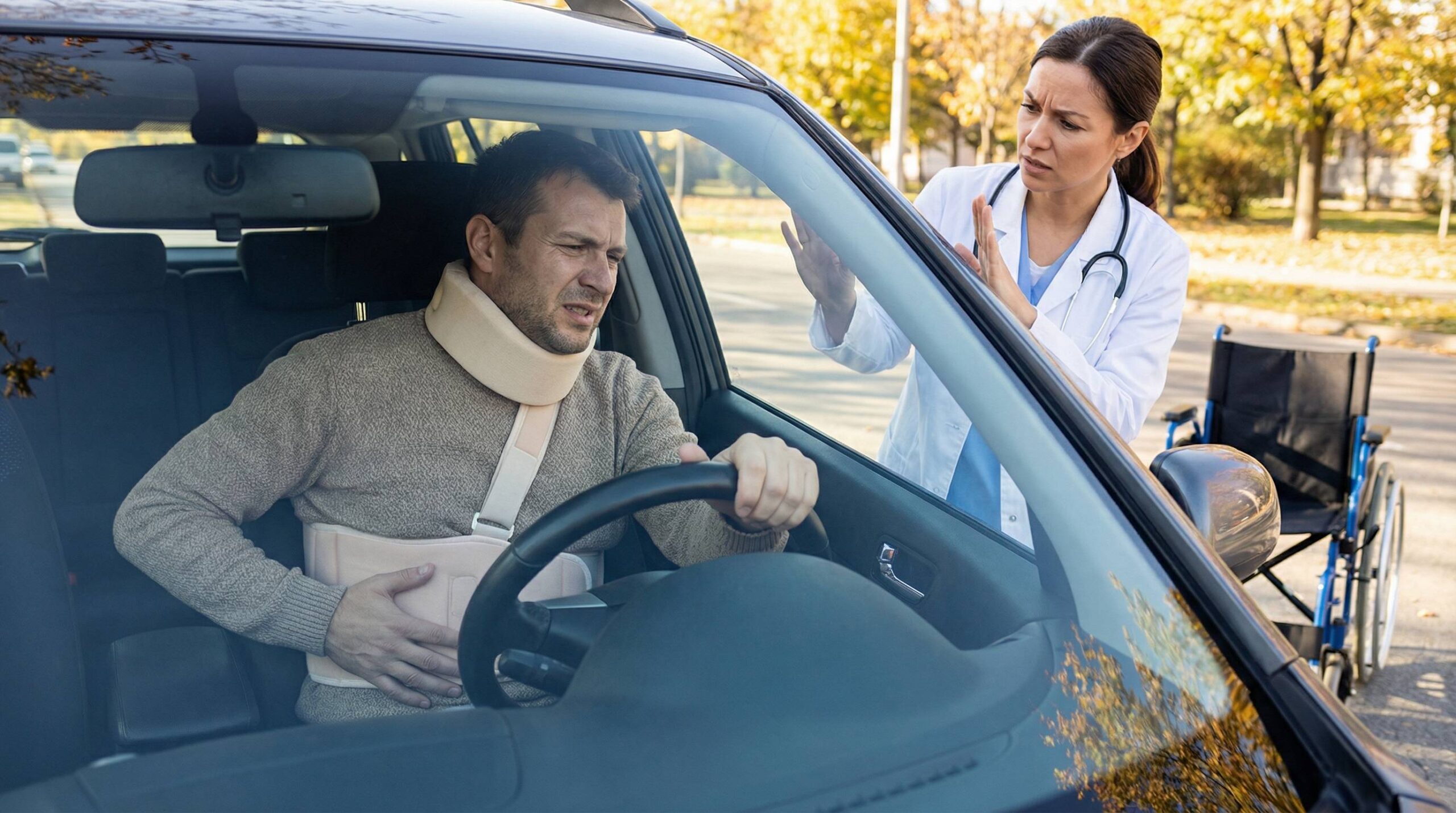 darf man mit rippenbruch autofahren